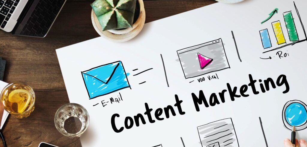 An image illustrating the essential steps to begin content marketing, providing a comprehensive guide for beginners.